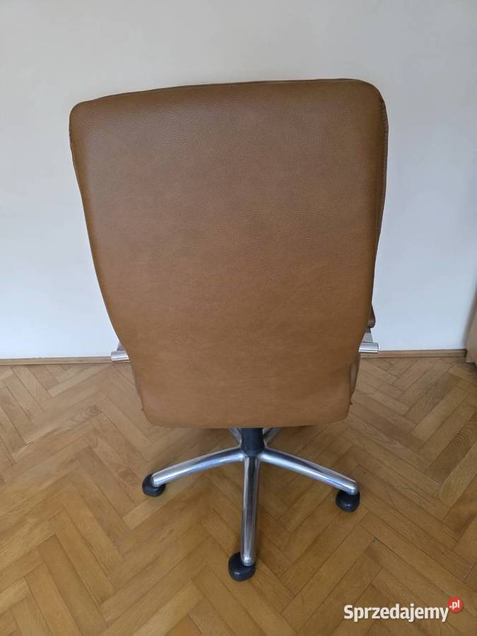 Krzesło skórzane biurowe obrotowe Kraków sprzedam