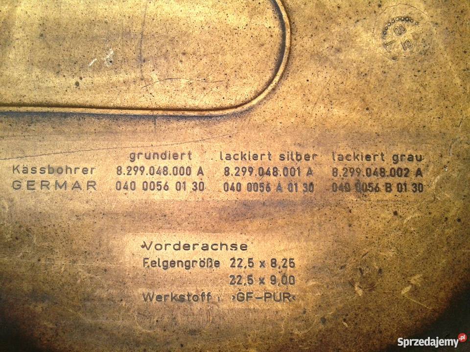 Kołpak Kssbohrer Setra Germar 225 Autobus