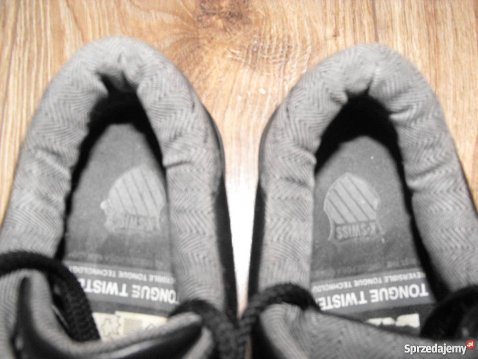 Buty KSWISS 3637 225 SKÓRA sportowe czarne stan Białystok