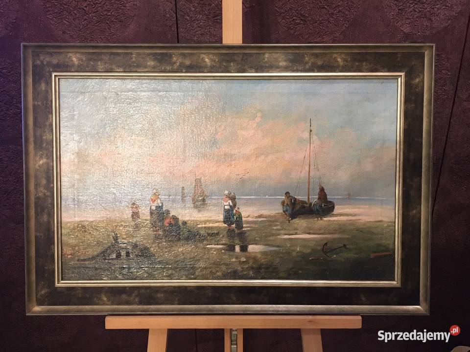 Obraz olejny sygnowany Bretonki XIXXX w Lublin