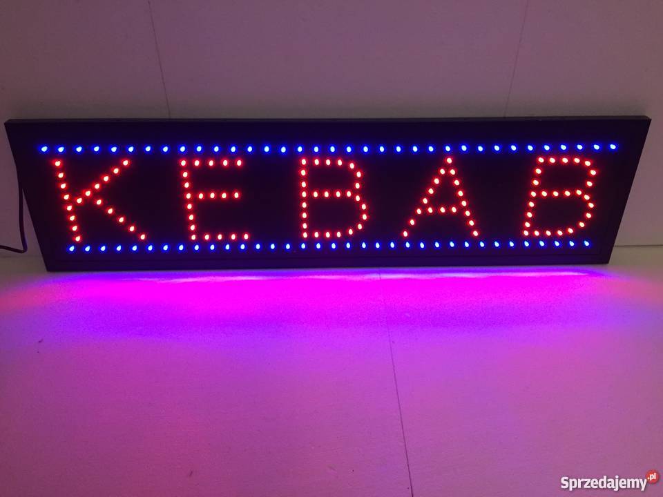 Reklama szyld neon KEBAB 95x25 PRODUCENT Pomiechówek