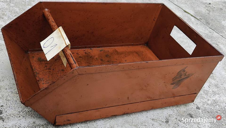 SKRZYNKA POJEMNIK MAGAZYNOWY METALOWY STALOWY Dom i Ogród