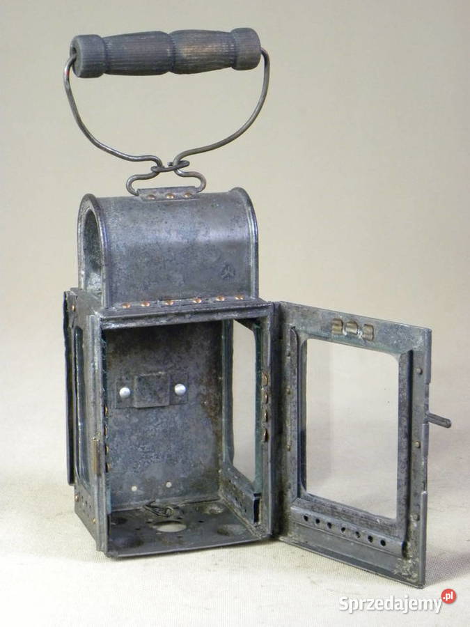 Stara polska lampa świecowa wojskowa St dolnośląskie