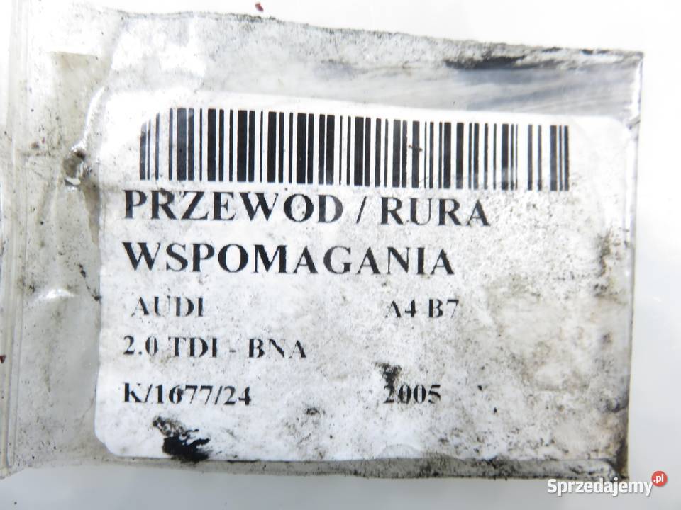 PRZEWÓD WSPOMAGANIA AUDI A4 B7 20 TDI BNA małopolskie sprzedam