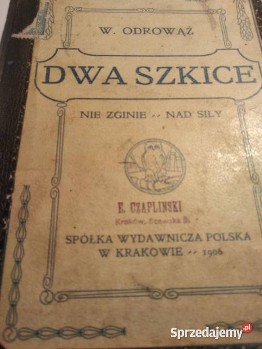 Dwa szkice W Odrowąż 1906r Nowy Sącz