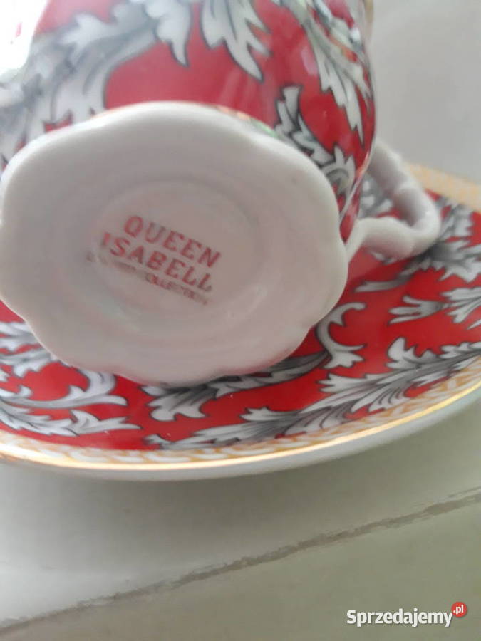 komplet 2 filiżanek kawaherbata Queen Isabel