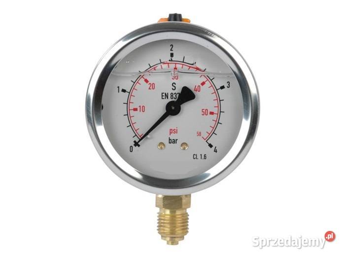 Manometr dolny radialny MG163 4 bar gwint 14 Złotów