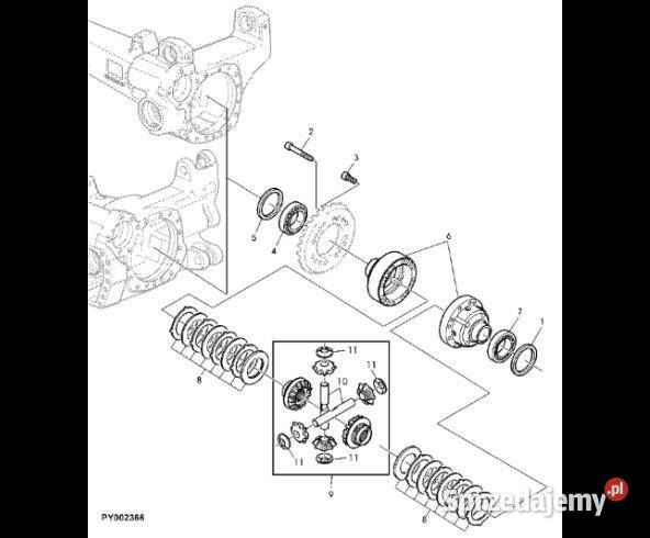John Deere 7530 Premium Obudowa AL175767 wielkopolskie Jastrzębniki