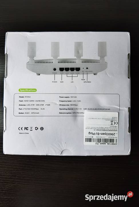 Router EDUP WiFi 6 AX1800 OpenWrt Zielona Góra