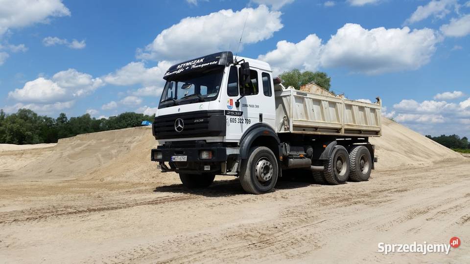 Piasek kopalniany i wiślany z transportem małymi Józefów