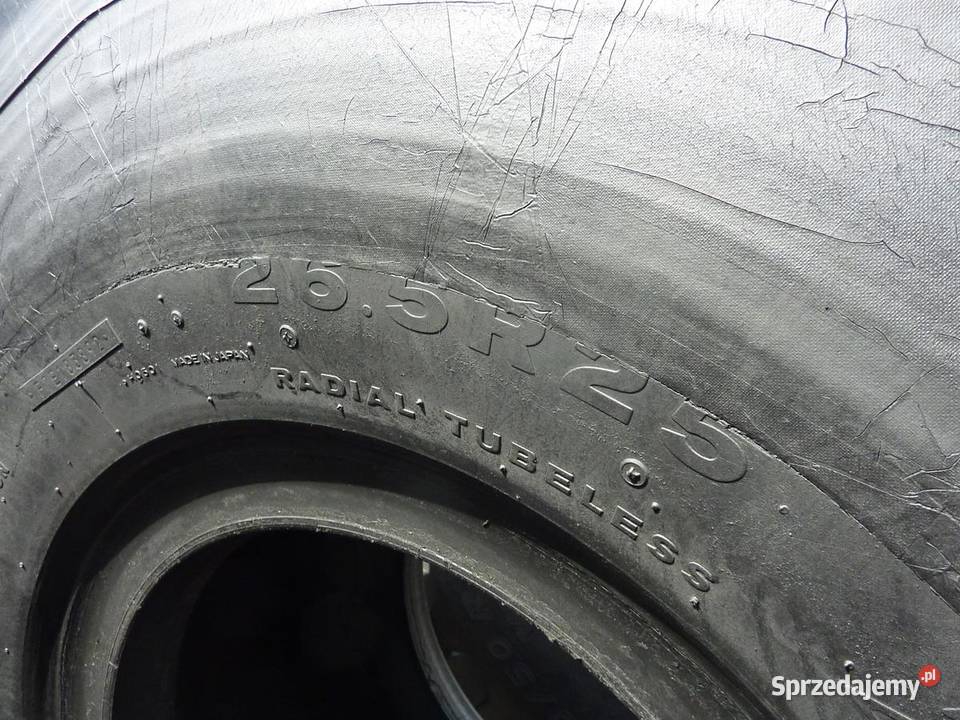 Opona używana przemysłowa 265R25 BRIDGESTONE podlaskie Zaścianki