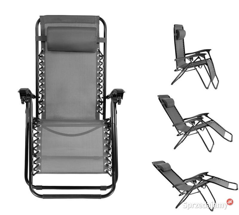 Leżak ogrodowy plażowy fotel składany z Poznań
