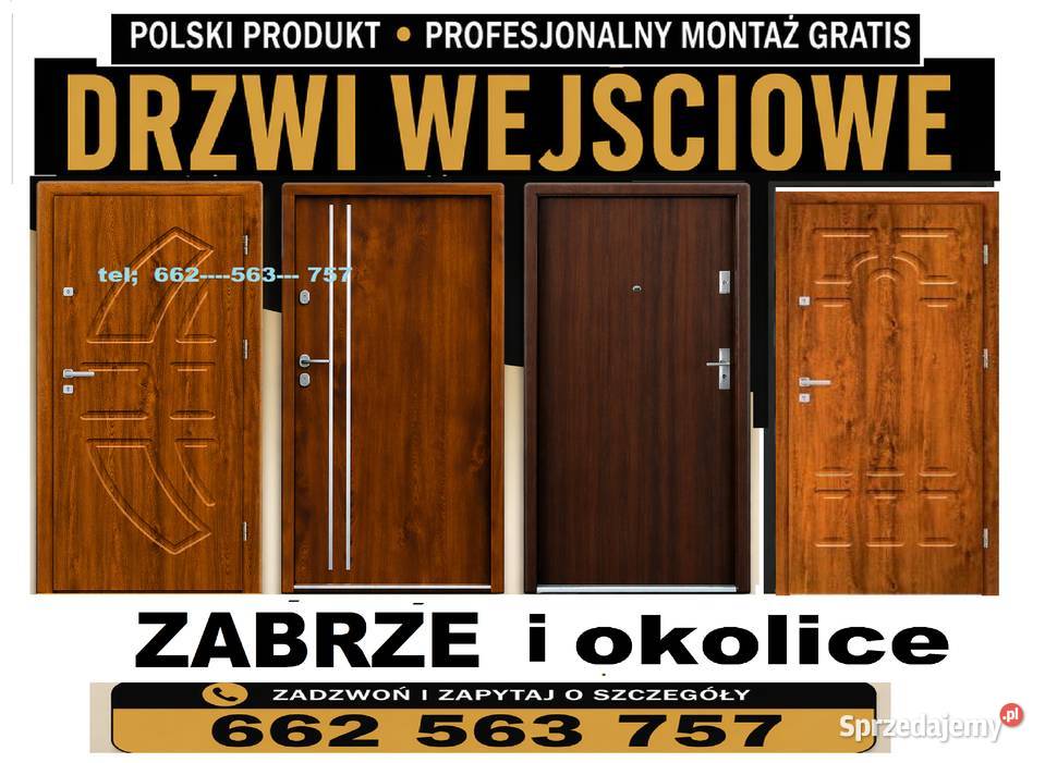 Drzwi z montażem zewnętrzne wewnątrzklatkowe Zabrze
