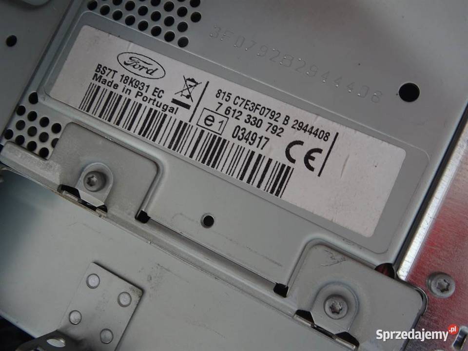 RADIO NAWIGACJA FORD MONDEO MK4 BS7T18K931EC