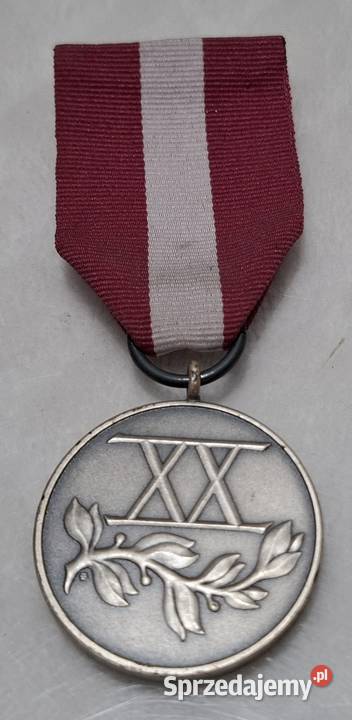 Medal XX lecie długoletnią służbę 35mm Kolekcje Pozostałe Czeladź