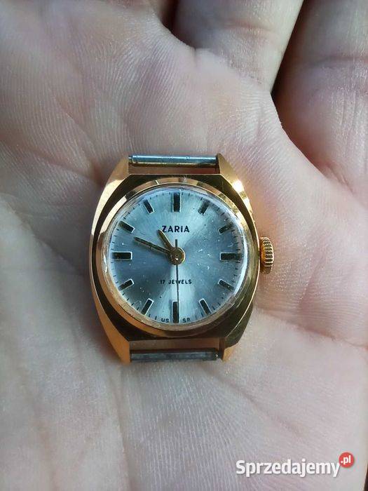 Zegarek zaria pozłacany damski Gliwice