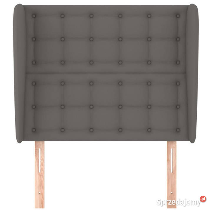 Zagłówek uszak szary 103x23x118128 sztuczna Warszawa