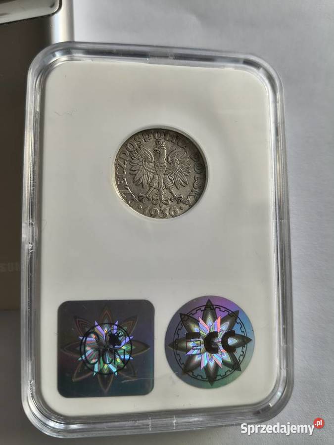 2 złote 1936 żaglowiec grading AU50 srebro Szczecin sprzedam