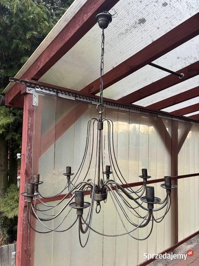 Lampa Żyrandol wiszący czarny w stylu Dom i Ogród