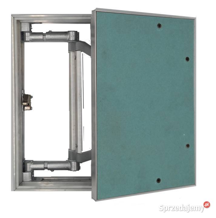 Rewizje UKRYTE 40x40 pod płytkę ceramiki 400x400 Drzwiczki rewizyjne