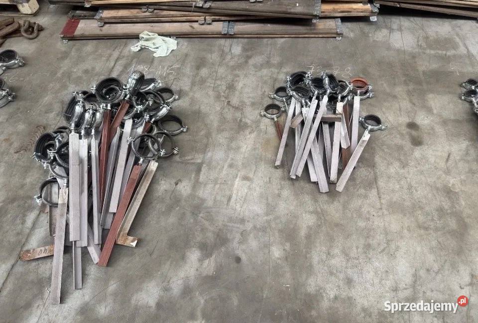 Obejmy uchwyty do rur 20250 mm różne rozmiary pomorskie Mokry Dwór sprzedam