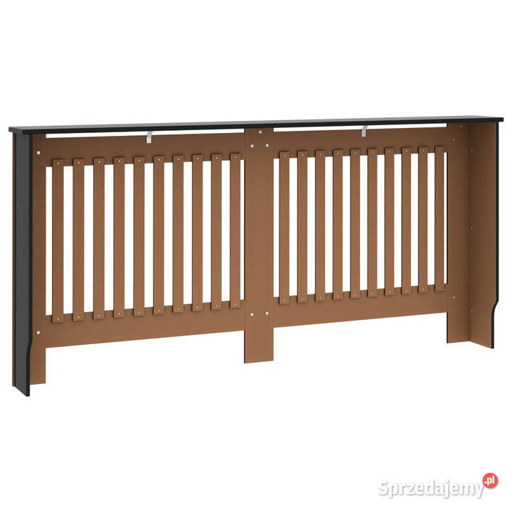 Osłona na kaloryfer czarna 172x19x815 MDF Warszawa