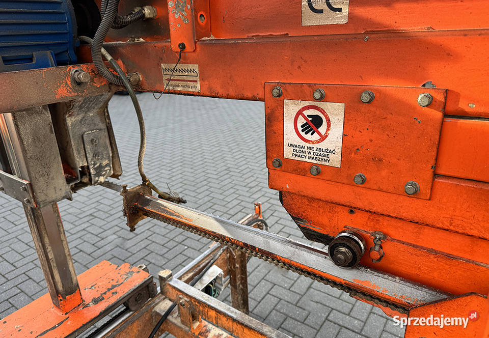 Trak pilarka taśmowa pozioma WIREX typ CZ1ZM do Produkcja Biznes i Przemysł Sierakowska Huta