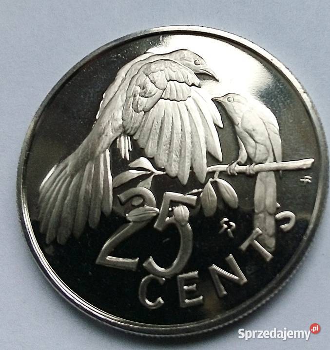 BRYTYJSKIE WYSPY DZIEWICZE25 CENTS1976 r Numizmatyka Legionowo