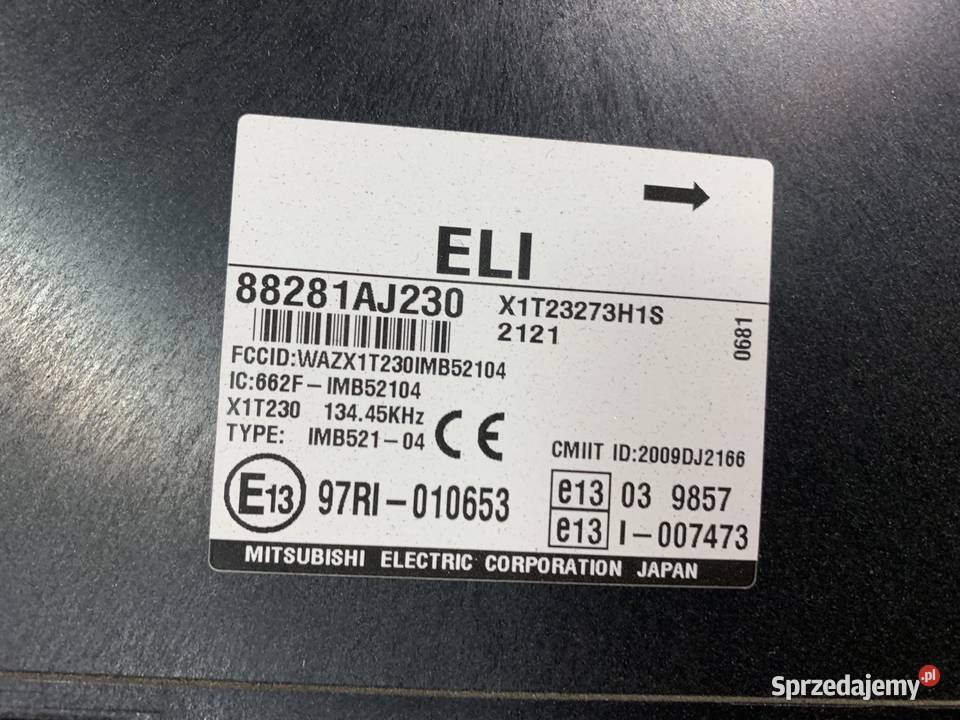 88281AJ230 moduł komfortu Subaru legacy IV Rok produkcji 2012