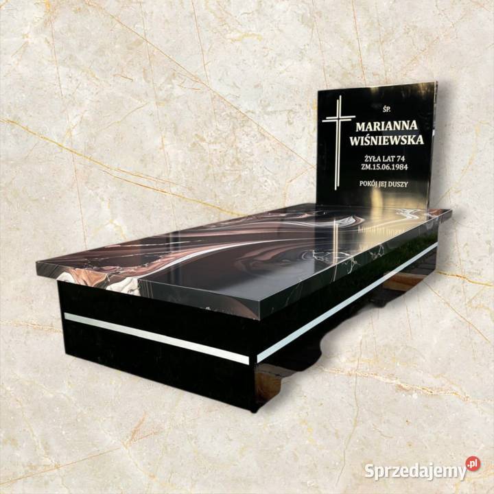 Nagrobek z kompozytuMontaż Kraj Nowe Miasto Lubawskie