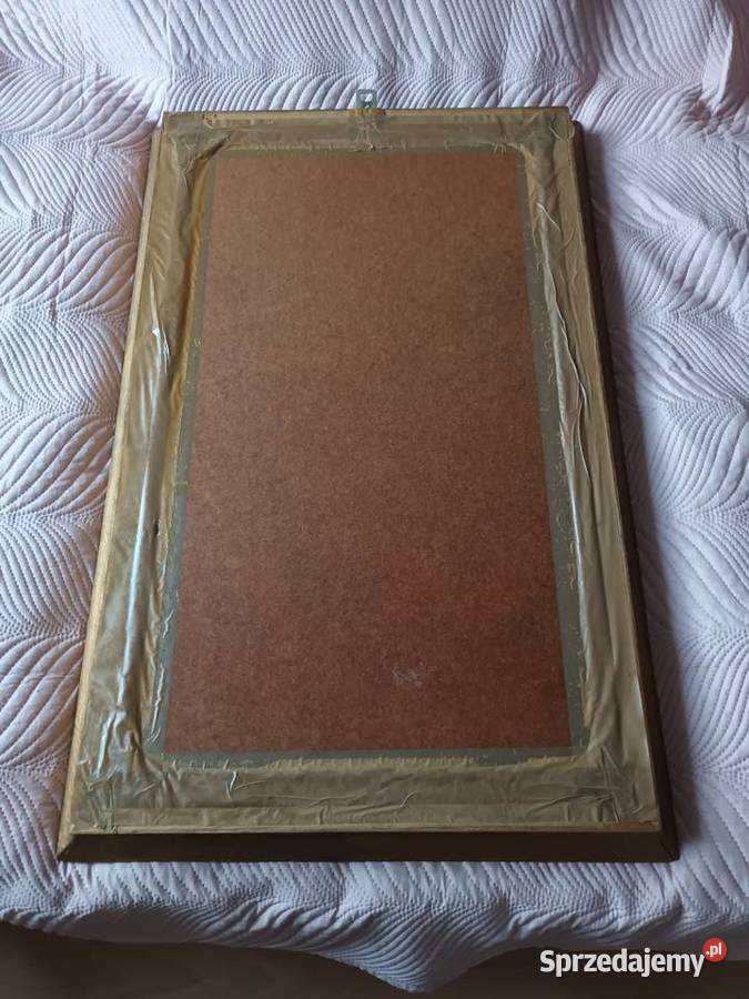 Piękne duże lustro w złotej ramie Tanio łódzkie sprzedam