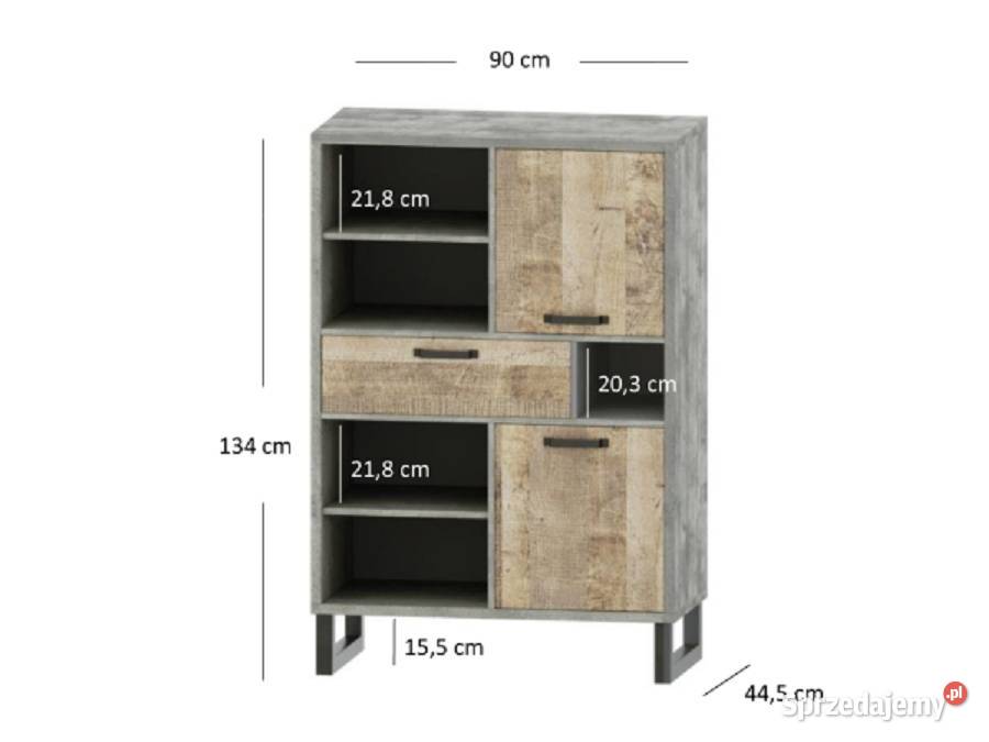 BARI regał 2d1s 90cm Meble Rzeszów sprzedam