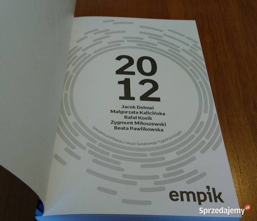 2012 Empik Zdarcie tytanów Jacek Dehnel Gdańsk