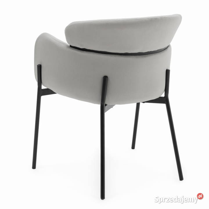 Krzesło Tapicerowane Bolzano Jasnoszare Wysyłka Tarchały Małe