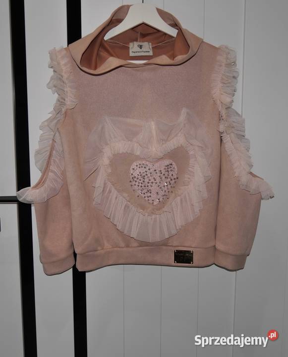 Paparazzi Fashion śliczna bluza tiul cyrkonie 36 Bez wzoru Wrocław