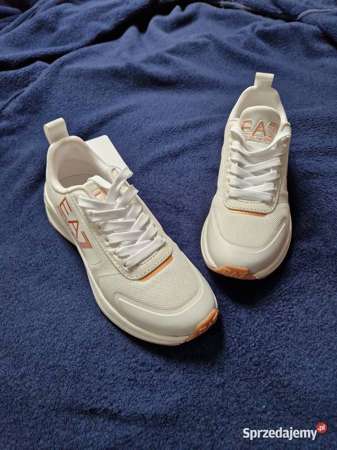 Nowe białe buty sportowe damskie sneakersy EA7 Bibice