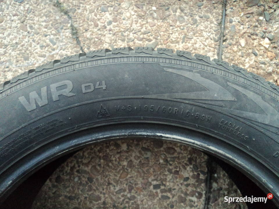 2 opony zimowe Nokian WR D4 19560 R16 6 mm mazowieckie Warszawa sprzedam