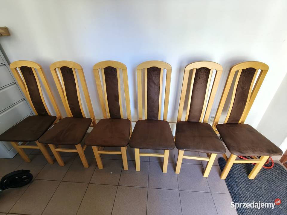 krzesła solidne 6 sztuk mazowieckie Warszawa