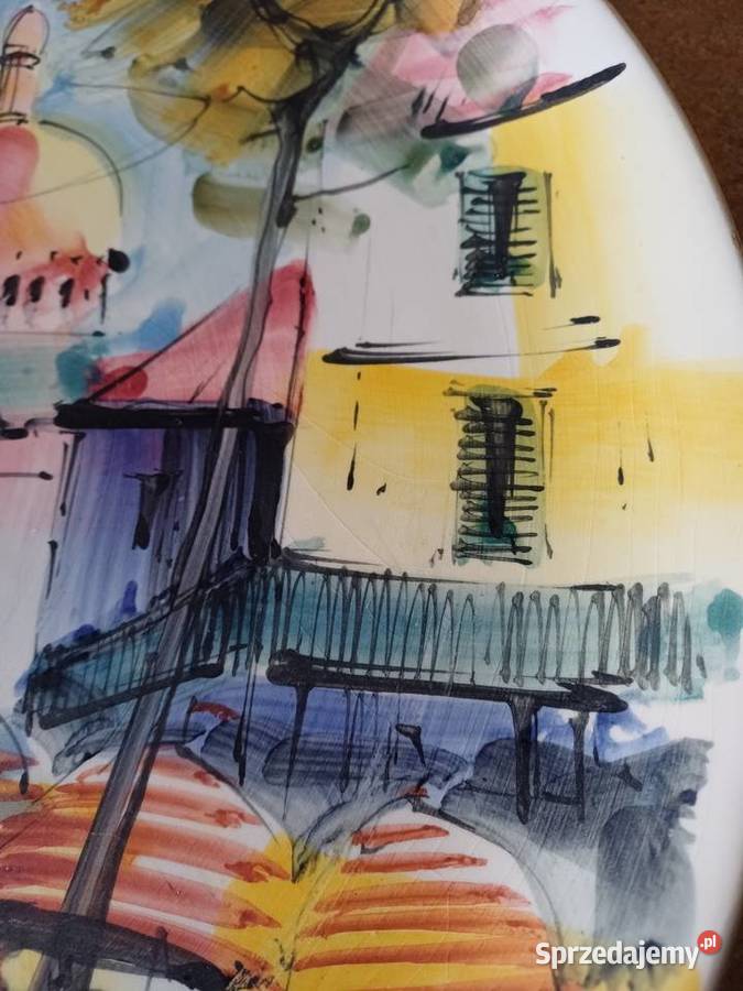 vintage talerz dekoracyjny sprzedam