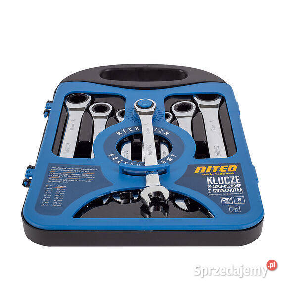 Klucze płaskooczkowe NITEO 8 sztuk grzechotka lubelskie Dęblin