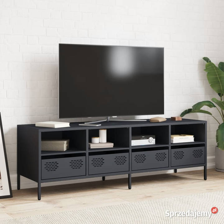 Szafka RTV antracyt 135x39x435 stal walcowana na Szafki