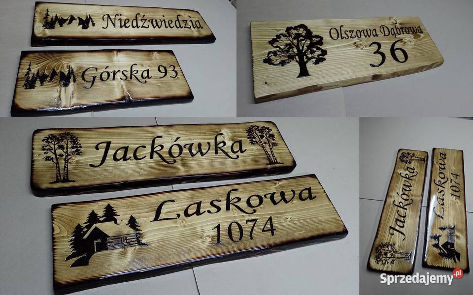 Szyld drewniany grawer napis na drewnie POLSKI Dom i Ogród małopolskie sprzedam