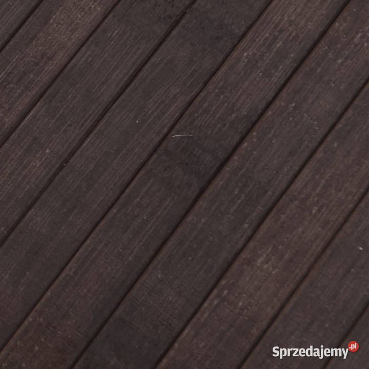 Dywan kwadratowy ciemnobrązowy 100x100 bambusowy Warszawa