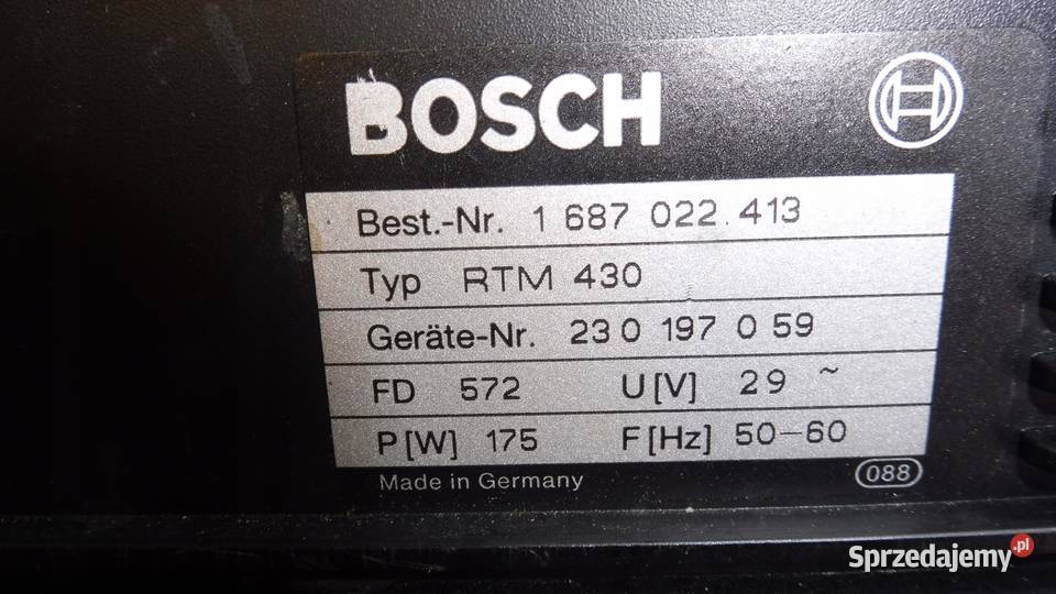 ANALIZATOR TESTER SPALIN BOSCH 3010 RTM430 Wąchock