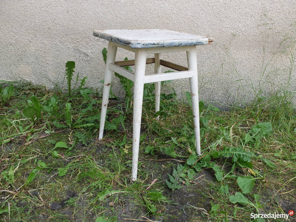 Designerski taboret z lat 60tych metalowa