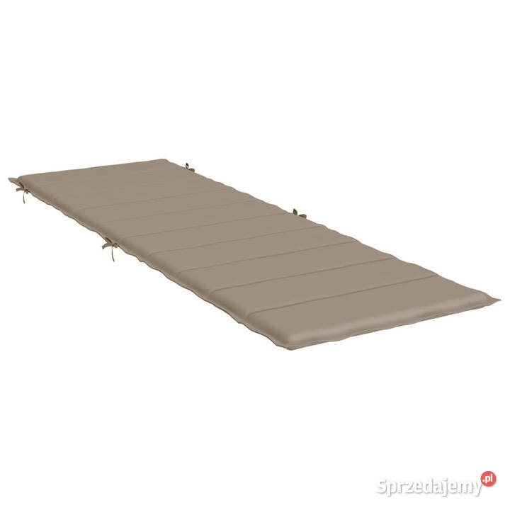 Poduszka na leżak taupe 186x58x3 tkanina Oxford