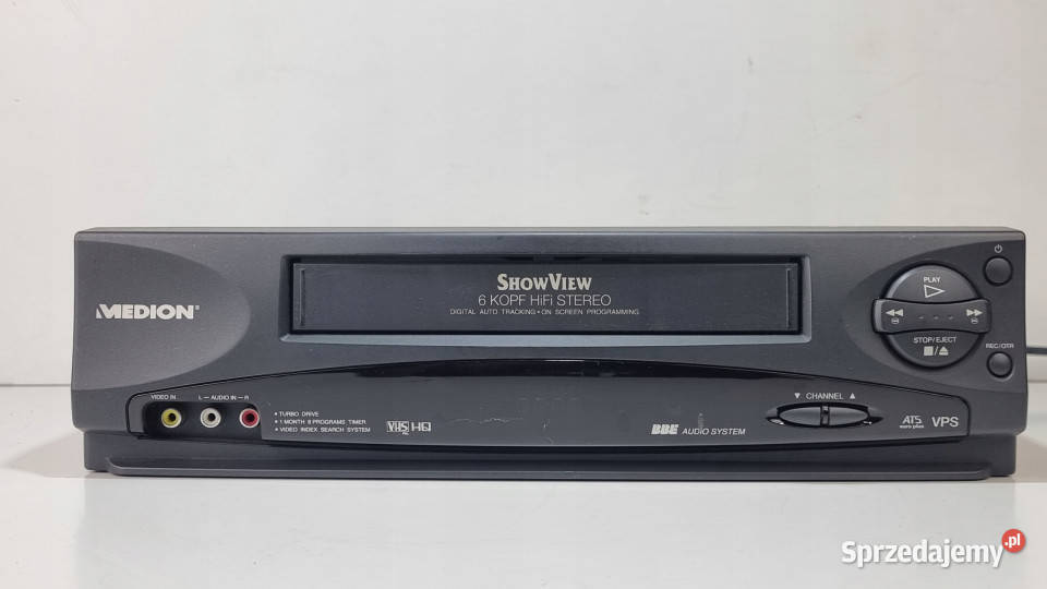 Medion VideoVHS 6 głowic MD 9023 MD9023 VHS Międzychód