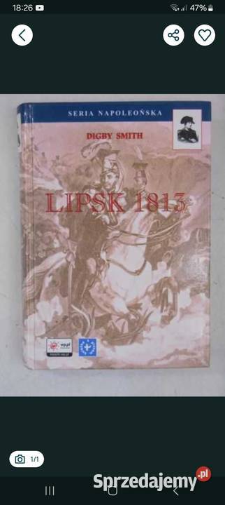 Lipsk 1813 Digby Smith twarda śląskie Siemianowice Śląskie sprzedam
