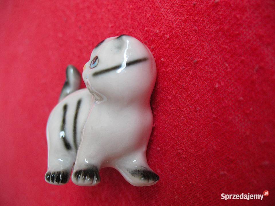 Kot pręgowany kotek porcelana 35 x 4 x 2 Siedlce sprzedam