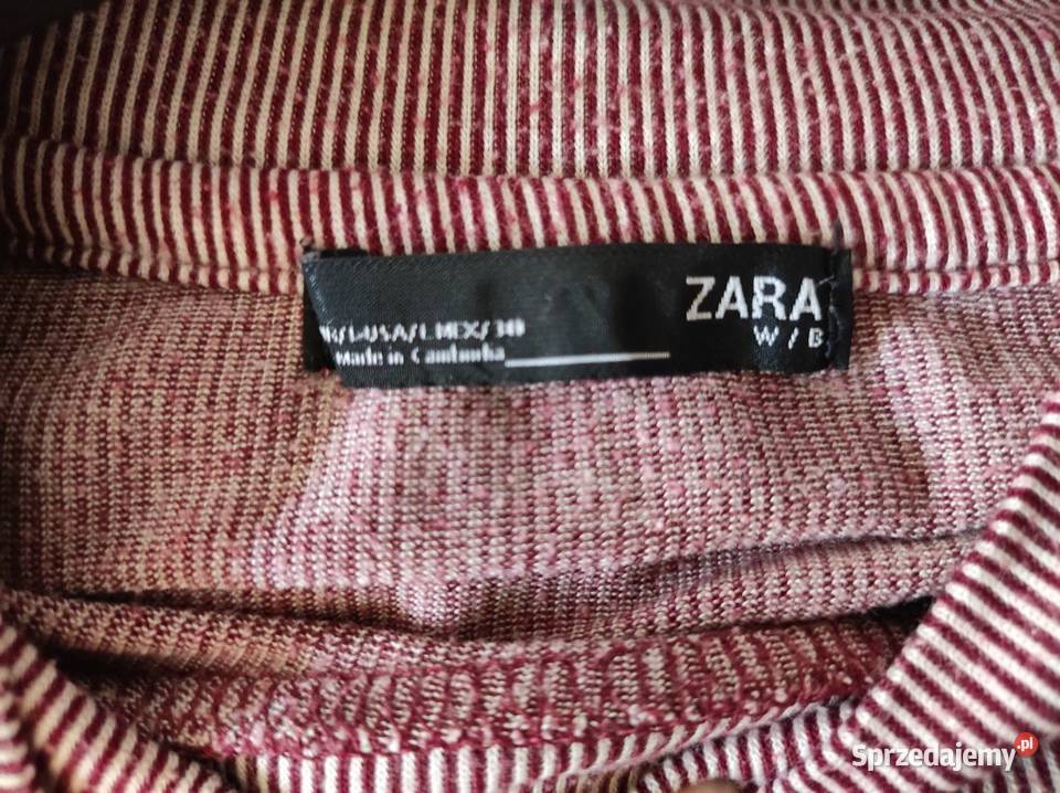 ZARA bluzka koszulka top tshirt prążkowana krótki Kielce